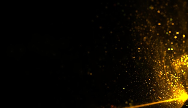 Бесплатное фото Золотой блеск абстрактный блеск взрыв фоновой иллюстрации