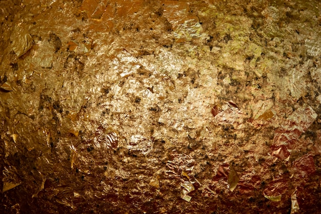 Gold grunge metal texture background