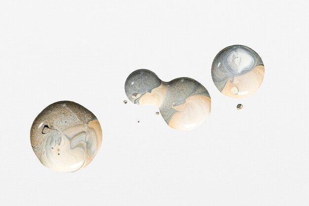 Free Photo gold marble swirl luxury acrylic paint