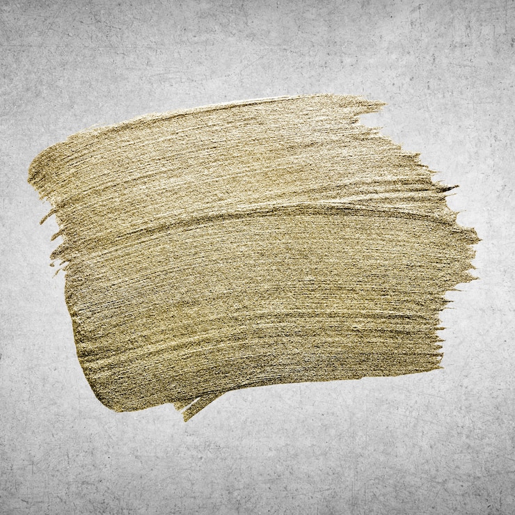 Free Photo gold oil paint texture on a grunge concrete wall