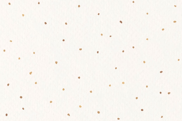 Gold Polka Dots Beige Background