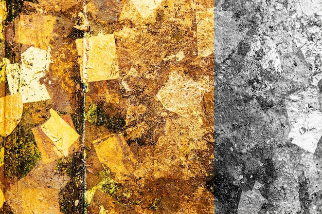 Foto gratuita sfondo con texture oro e argento