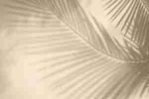 Free photo golden background with palm tree