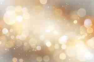 Free photo golden bokeh light background