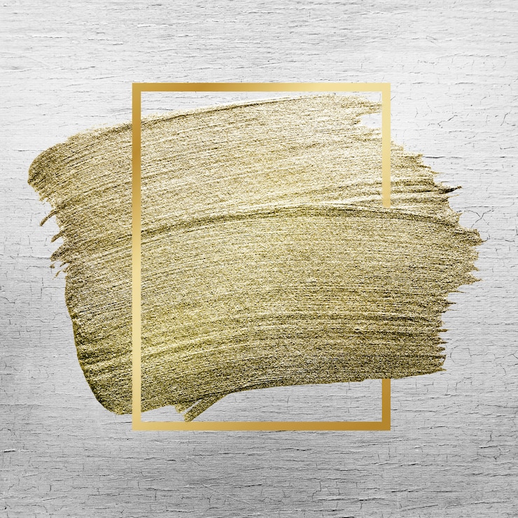 Free Photo golden brush stroke texture