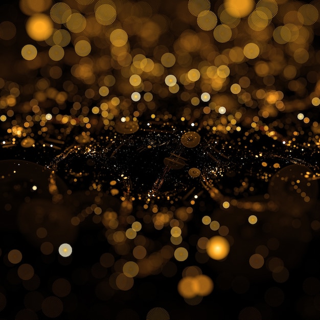 Free photo golden dust particles background