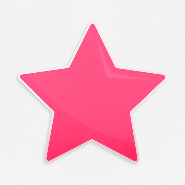 Golden favorite star icon isolated