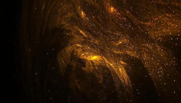 Golden particle dust background wallpaper