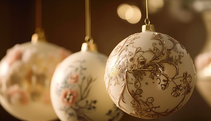 Free Photo golden sphere with snowflake pattern glows vibrantly generated by ai
