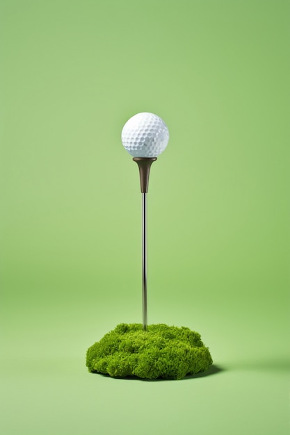 Free photo golf ball in studio