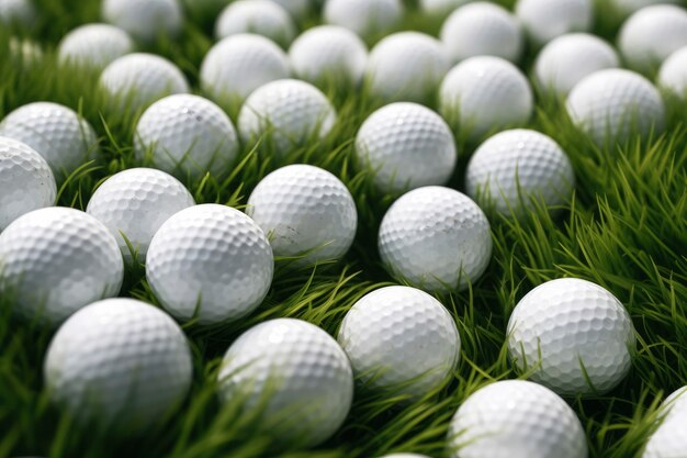 Free photo golf balls in nature