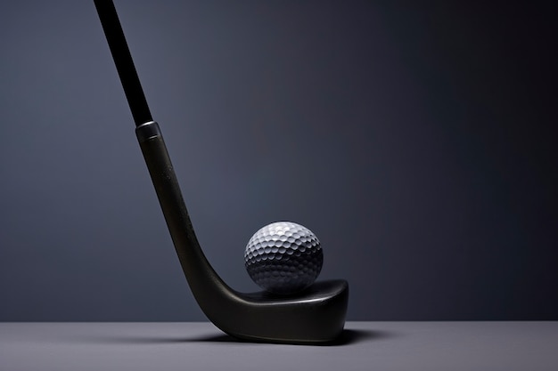 Free photo golf club in studio