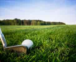 Foto gratuita golf club con una palla