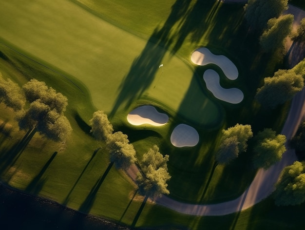 Golf course landscape