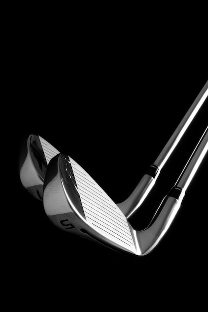 Golf equipment with dark background