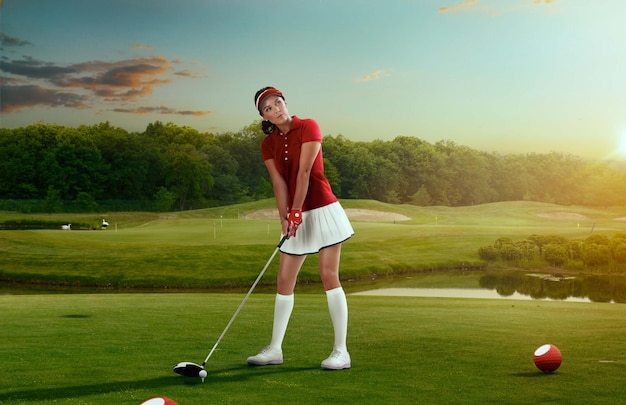 Free photo golf player