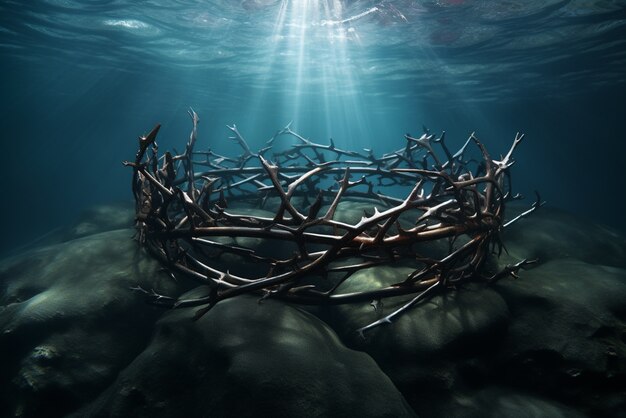 Good friday celebration with crown of thorns