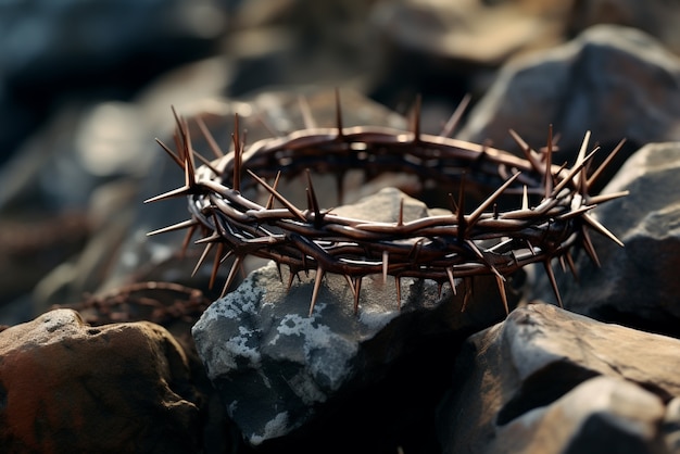 Good friday celebration with crown of thorns