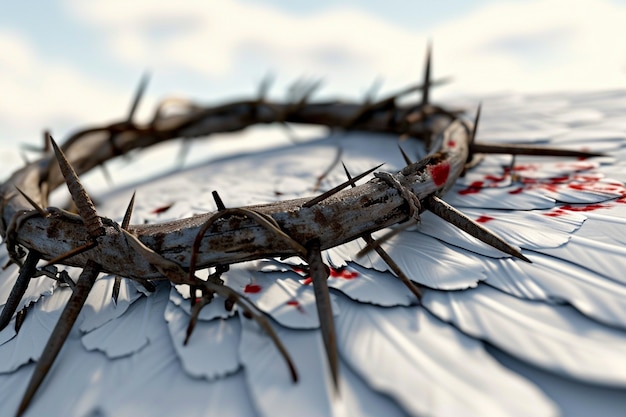 Good friday celebration with crown of thorns