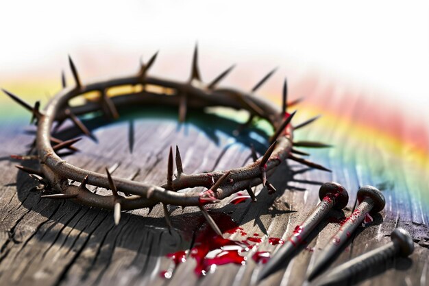 Good friday celebration with crown of thorns