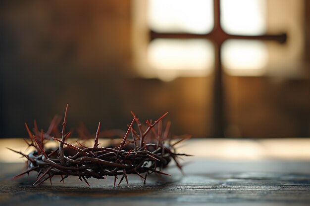 Good friday celebration with crown of thorns