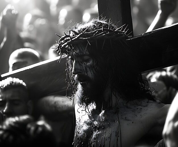 Free photo good friday scene with jesus christ