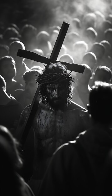 Good friday scene with jesus christ