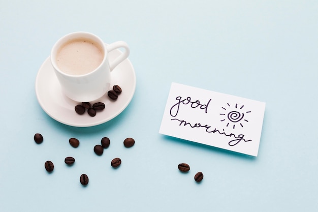 커피와 함께 좋은 아침 메시지