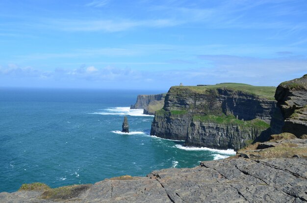 Gorgeous landscape of the Cliffs of Moher in Ireland