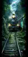 Free photo gothic trains fantastical journey