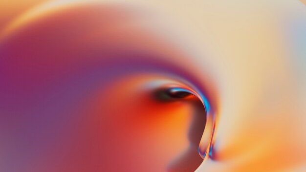 Gradient 3d fluid background