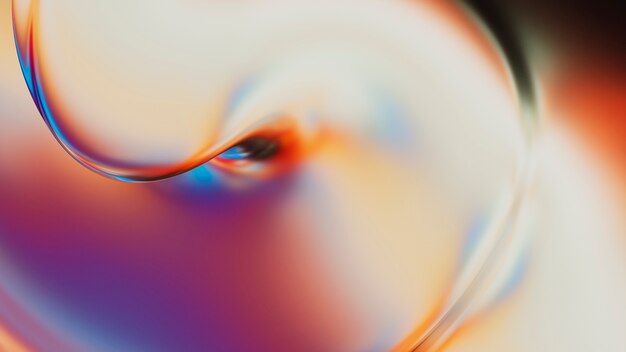 Gradient 3d fluid background