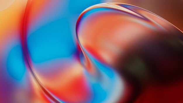 Gradient 3d fluid background