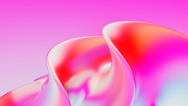 Gradient 3d fluid background