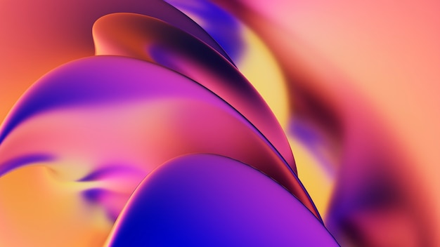 Gradient 3d fluid background