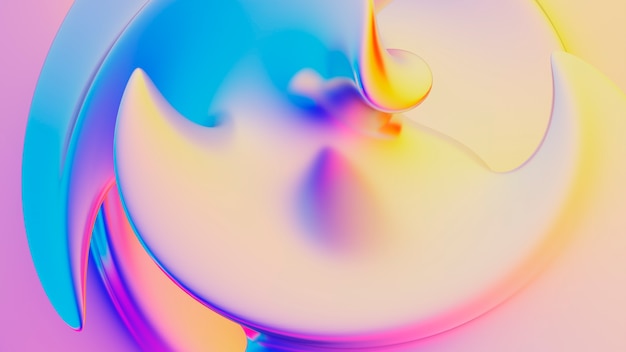 Gradient 3d fluid background