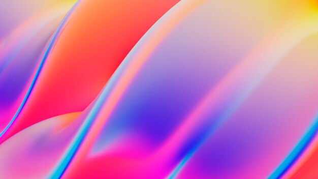 Gradient 3d fluid background