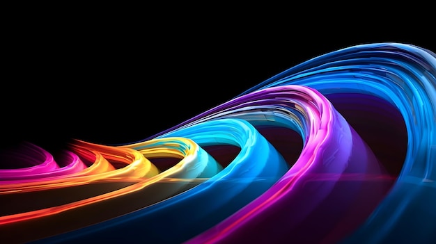 Free photo gradient abstract 3d wave wallpaper