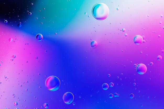 Free photo gradient abstract background oil bubble in water wallpaper