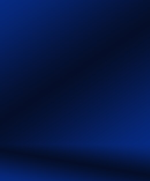 Gradient Blue abstract background. Smooth Dark blue with Black vignette Studio