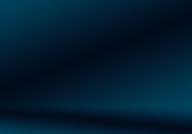 Free photo gradient blue abstract background. smooth dark blue with black vignette studio.