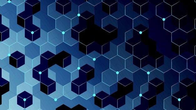 Gradient hex backgrounds for networking