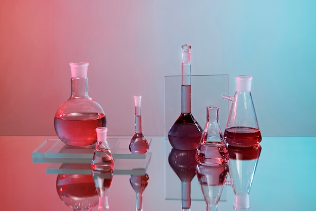 Gradient laboratory glassware arrangement