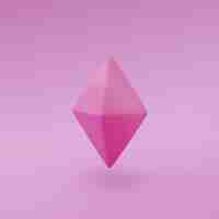 Free photo gradient pink diamond background