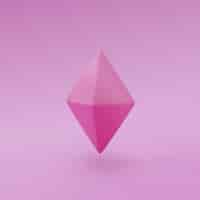 Free photo gradient pink diamond background