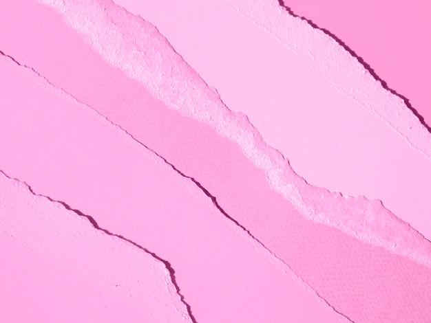 Free photo gradient pink of ripped abstract paper lines