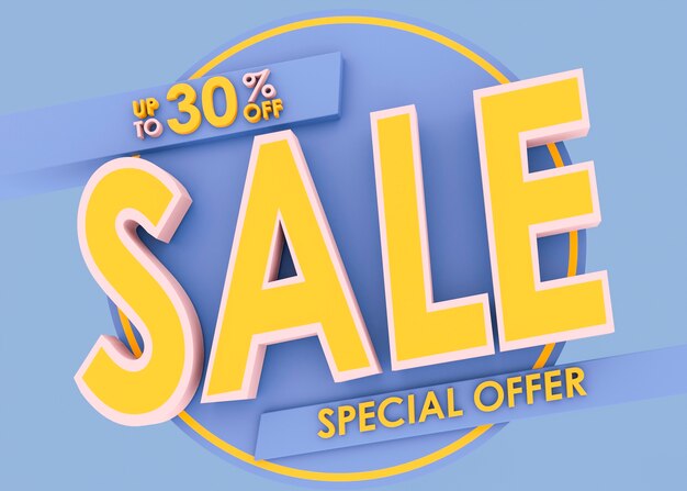 Gradient sale for retail  with circle