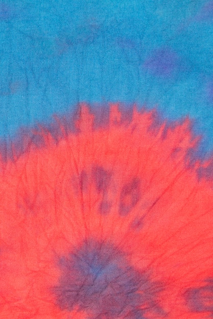 Free photo gradient tie-dye textile