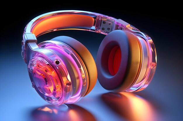 gradient translucent glass molten body headset