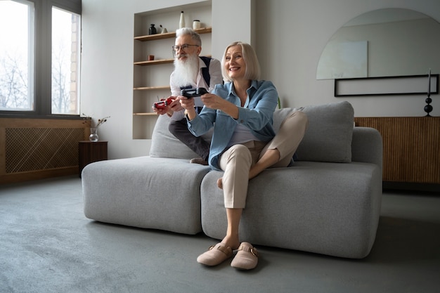 Grandparents learning to use technology